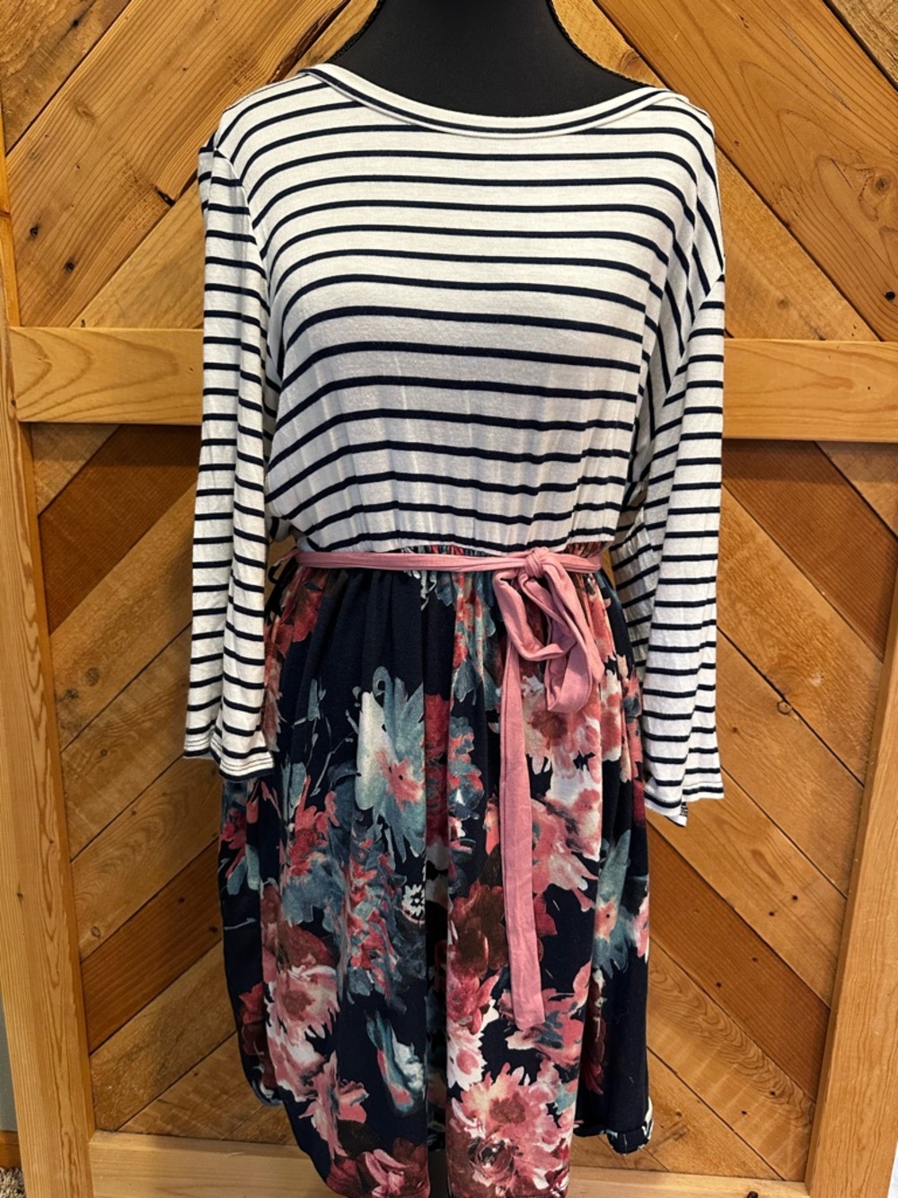 Filly Flair Floral and stripe Dress